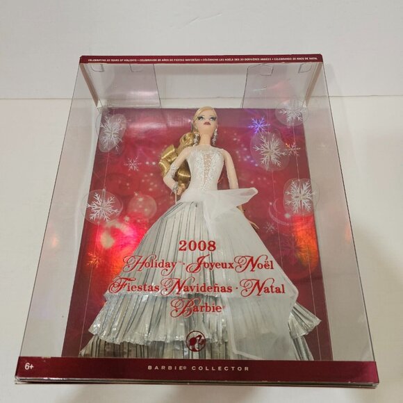 Rare Vintage 2008 Mattel Holiday Barbie Doll N5862 NEW in BOX, Unopened! - Picture 7 of 7